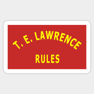 T. E. Lawrence Rules Sticker